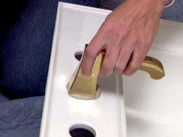 insert spout shank of faucet through deck insert spout shank of faucet through deck