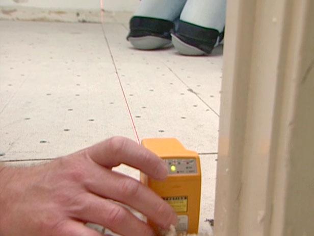 make reference line with a laser level make reference line with a laser level