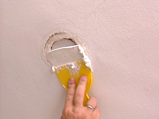 plaster wall hole