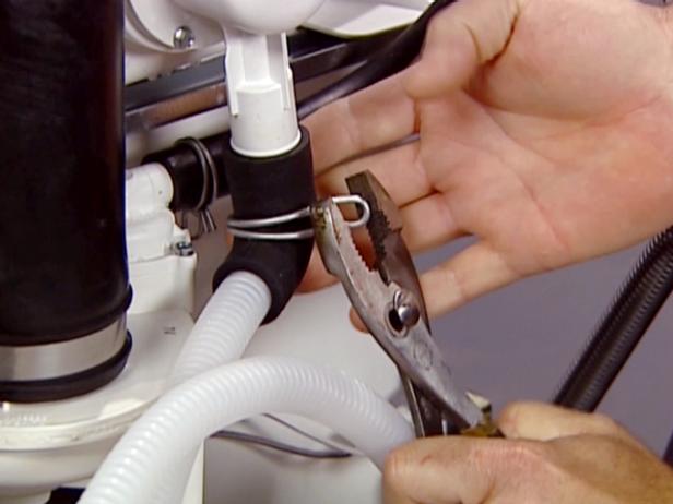 thread drain line into hole under sink thread drain line into hole under sink