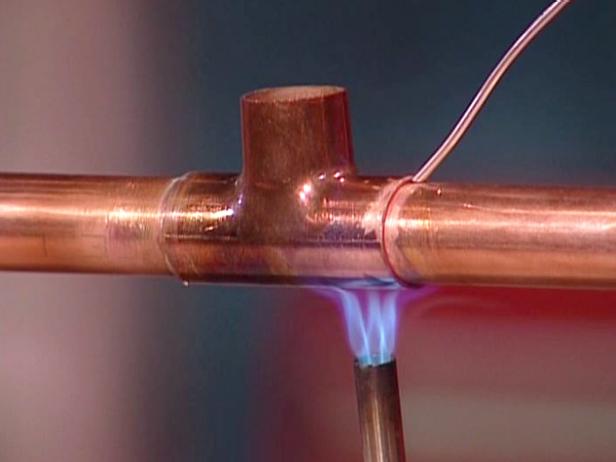 How To Solder Copper Pipe Using A Propane Torch How Tos Diy