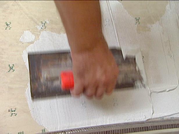 spread thinset mortar with notched trowel spread thinset mortar with notched trowel