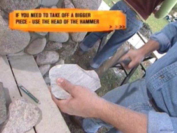 chip the stones if necessary chip the stones if necessary