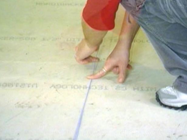 measure and snap chalk lines to create guidelines measure and snap chalk lines to create guidelines