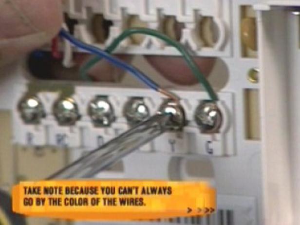 Install the New Thermostat Install the New Thermostat