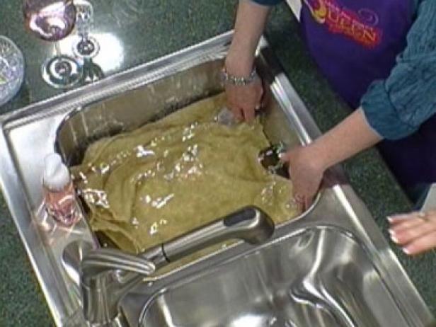 use towel in sink to act as cushion use towel in sink to act as cushion