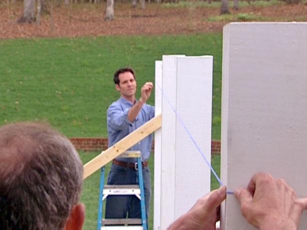 snap a chalk line from post to post snap a chalk line from post to post