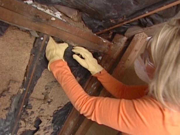 remove old insulation remove old insulation