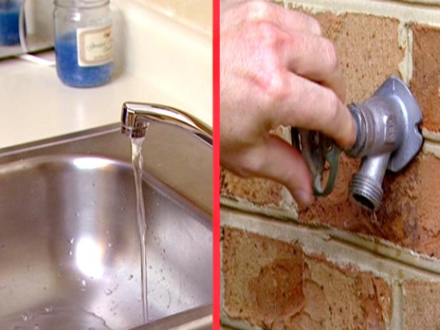 drain the water lines drain the water lines