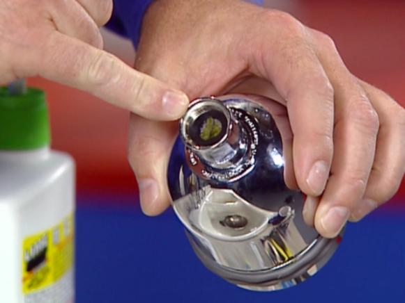 showerhead can get clogged by mineral deposits showerhead can get clogged by mineral deposits