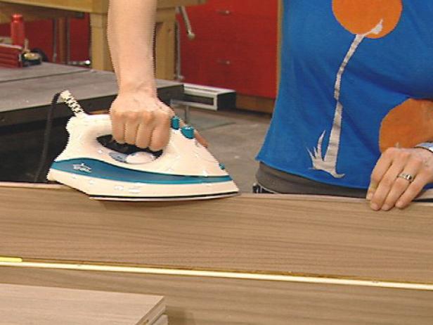 adhere edge band with ordinary clothes iron adhere edge band with ordinary clothes iron