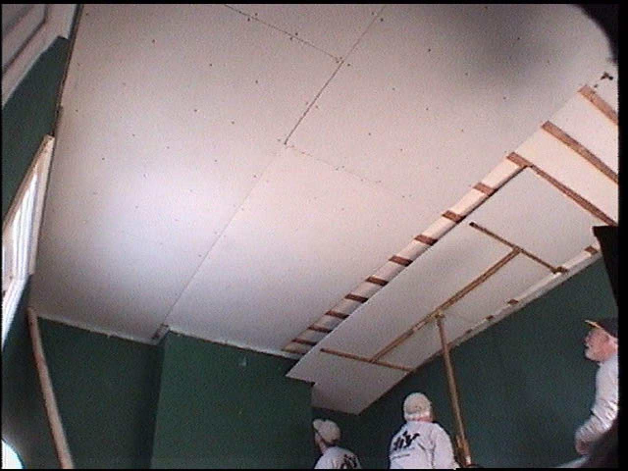 How to Replace Ceiling Tiles with Drywall howtos DIY