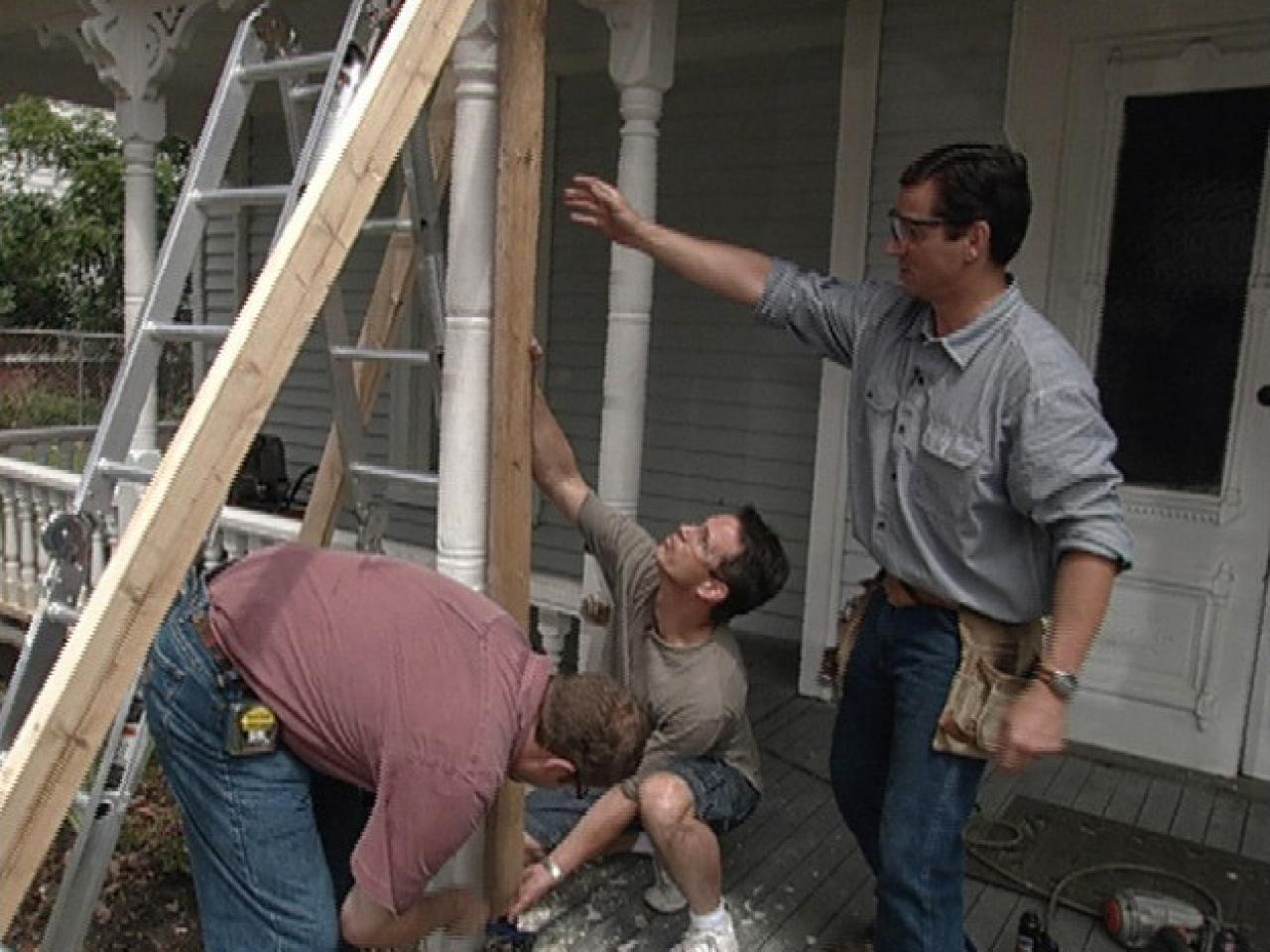 How To Remove and Brace a Rotting Porch Column howtos DIY