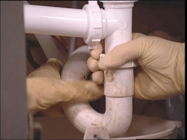 remove nuts on compression P trap remove nuts on compression P trap