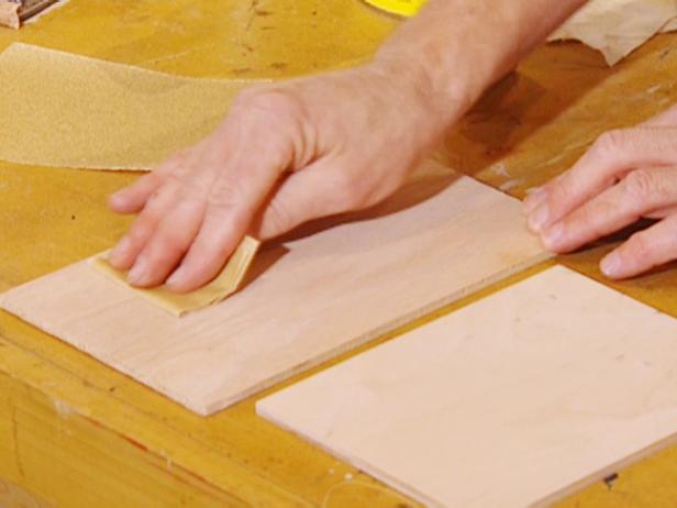 lightly sand the wood lightly sand the wood