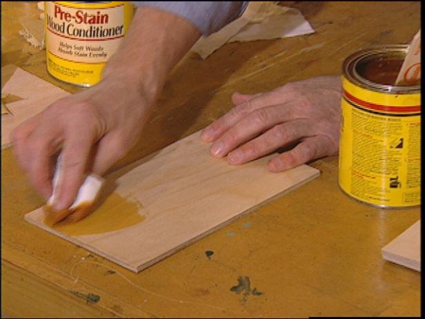 applying the stain applying the stain