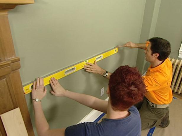 make level line along whole length of room make level line along whole length of room