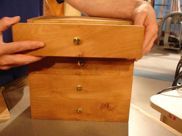 put the drawers into the box put the drawers into the box
