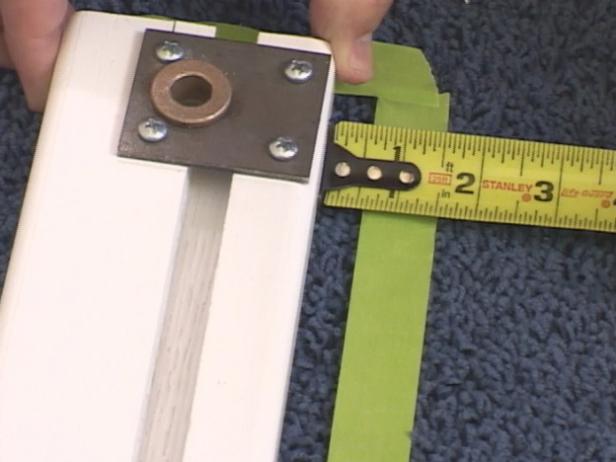mark threshold with tape mark threshold with tape