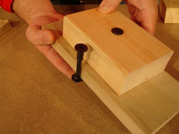 drill all the way through both blocks drill all the way through both blocks