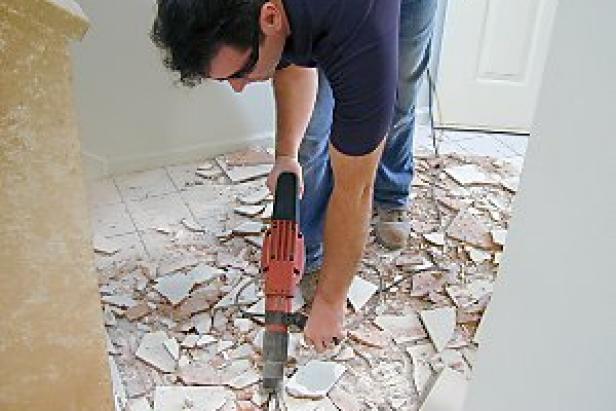 remove the old tile remove the old tile