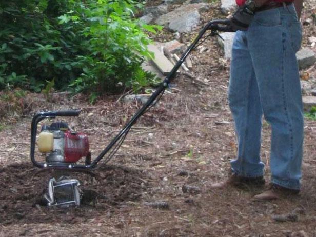 use tiller to turn and loosen soil use tiller to turn and loosen soil