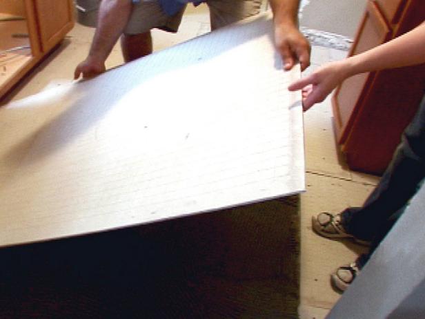 set backer board onto subfloor set backer board onto subfloor