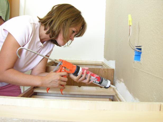 run silicone caulk around edge run silicone caulk around edge