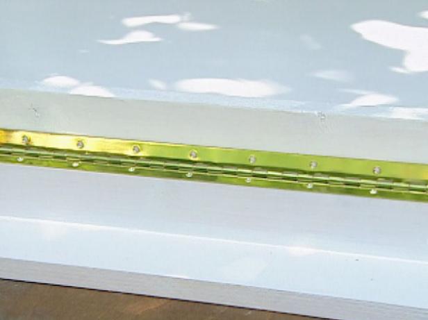 attach frame with piano hinges attach frame with piano hinges