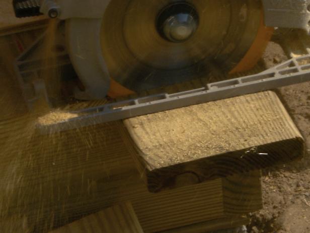 trim off any overhang with circular saw trim off any overhang with circular saw