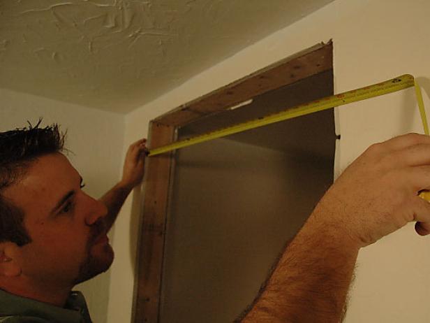 measures door way opening to prepare for new door measures door way opening to prepare for new door
