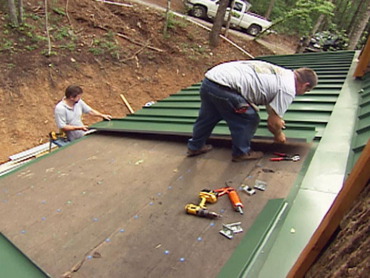 How to Install a Tin Roof howtos DIY