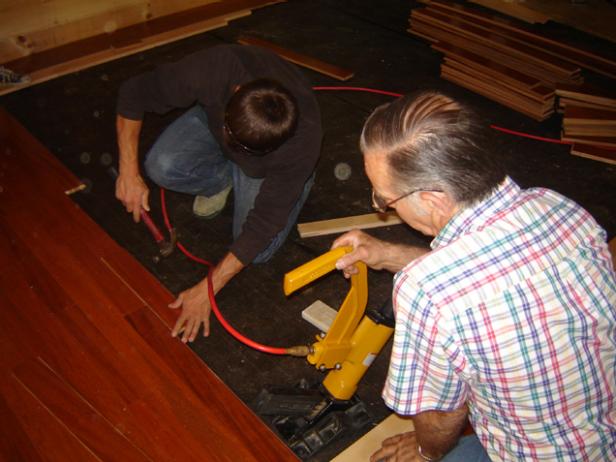 use a flooring nailer to finish a large area use a flooring nailer to finish a large area