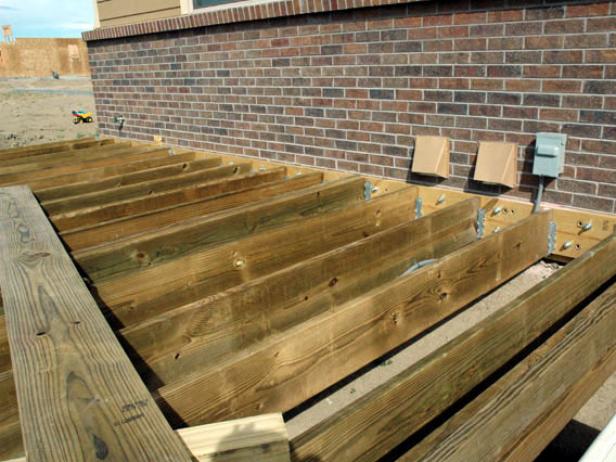 When all your joists are in (Image 1), you can begin your decking.