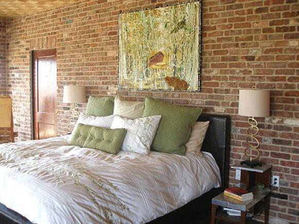 old brick on walls gives room interest and charm old brick on walls gives room interest and charm