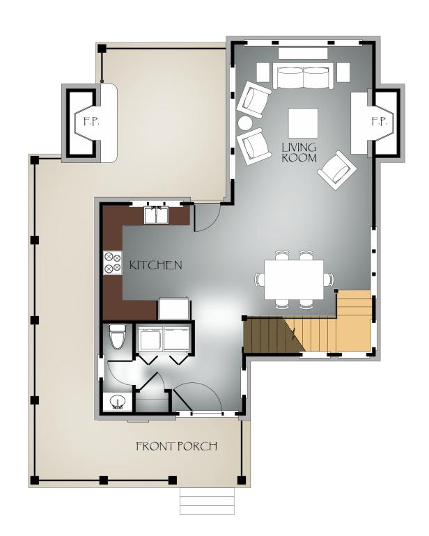 Main Floor Plan: Endless-View Lodge First Floor Plan: Endless-View Lodge