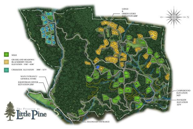 Preserve at Little Pine Map Plot Plan of Preserve at Little Pine