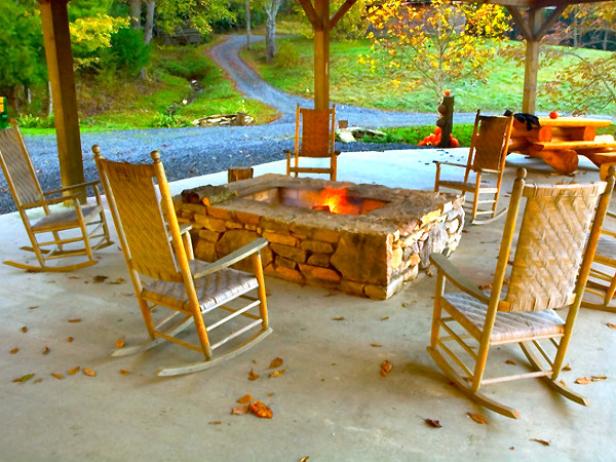 Amenities at Preserve at Little Pine include an equestrian center, a pavilion, an observatory which boasts one of the most powerful telescopes in all of western North Carolina; and an "Honest Abe"-style general store. The Grassland Mountain Lodge — the crown jewel of Preserve at Little Pine — is the perfect spot to gather with friends, family or neighbors for special occasions. Fire Pit at Little Pine Community