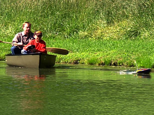 Boating at Little Pine Enjoying the Pond at Little Pine