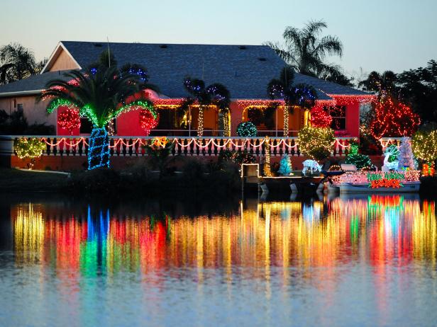 Tropical Christmas Display Lakeside Home Christmas Display