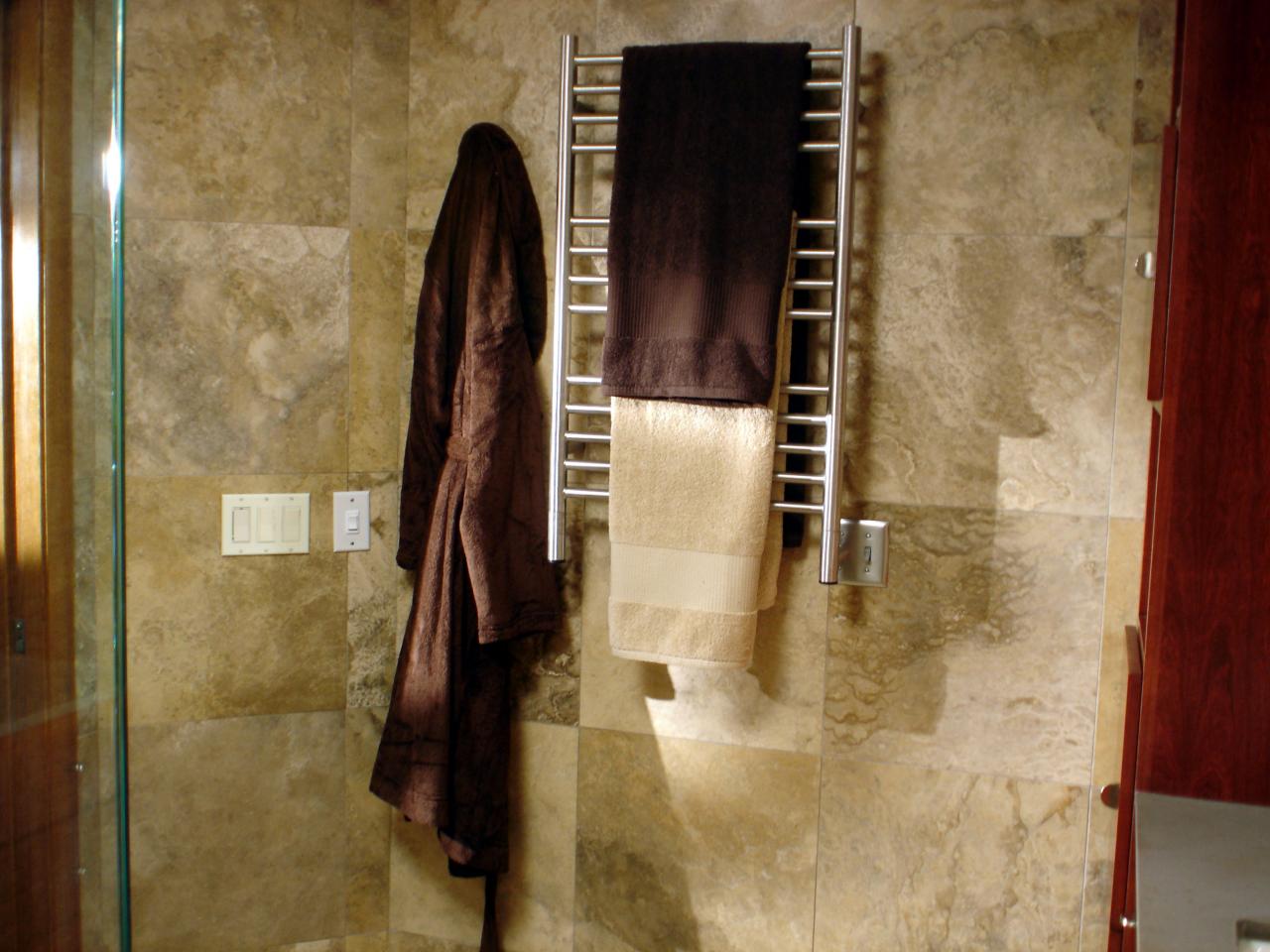 How To Install A Bathroom Towel Warmer Tos Diy Dbtr610 2ca After Towelwarmer02