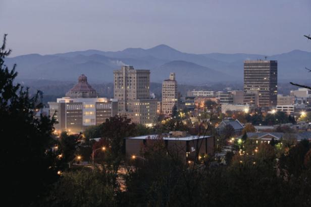 Asheville Skyline Asheville Skyline Against a Mountain Backdrop