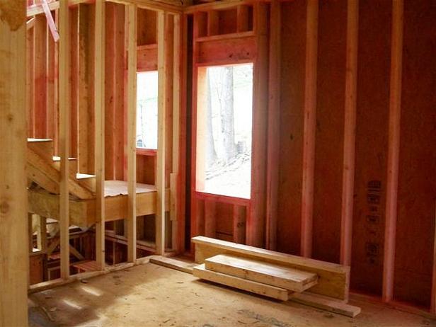 Construction of the Blog Cabin Master Bedroom Master Bedroom Being Built in the Blog Cabin