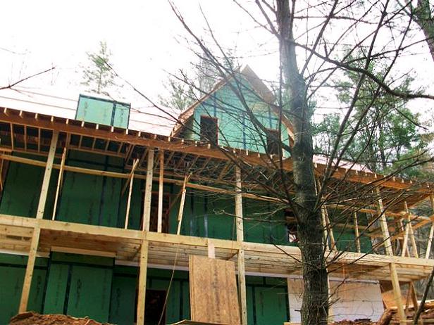 Blog Cabin's Outdoor Kitchen Under Construction Construction of the Blog Cabin's Outdoor Kitchen