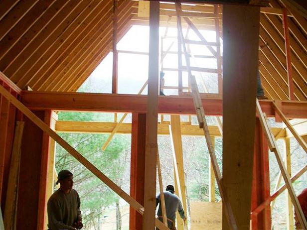 Blog Cabin Team Install Windows and Door Blog Cabin's Windows and Door Being Installed