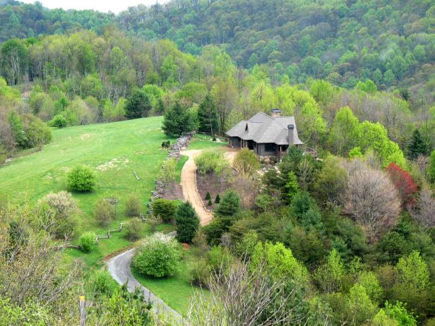 Blog Cabin 2009 Featured Privacy and Views Private Blog Cabin Mountain Estate