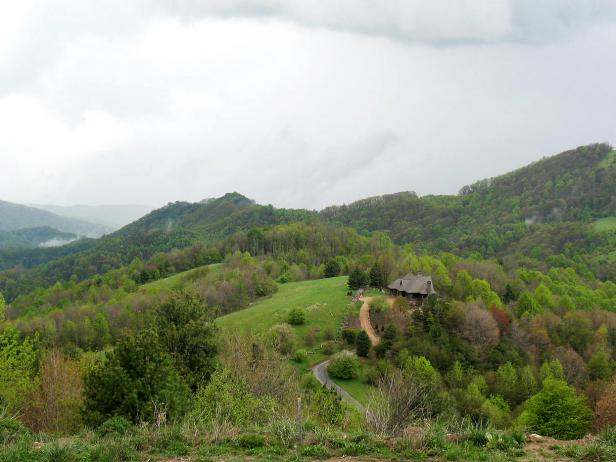 The 2009 Blog Cabin Blends into Mountain Landscape Blog Cabin 2009 is Part of Pine Forest