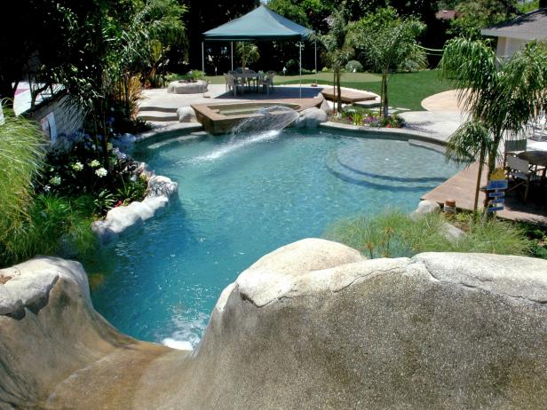 Faux Rock Water Slide Faux Rock Water Slide
