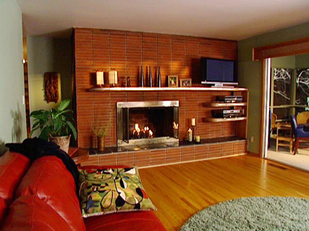 The DIYNetwork.com remodeling experts show you how to install a floating fireplace mantel sturdy enough to hold heavy objects.