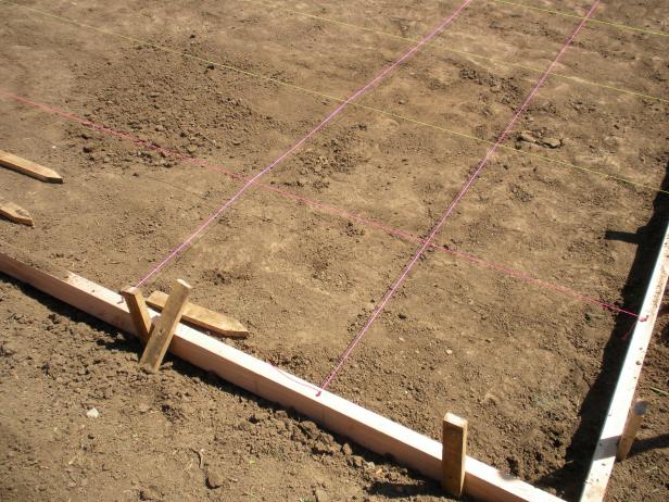 Frame Outer Edge of Patio Framing Patio With String Lines